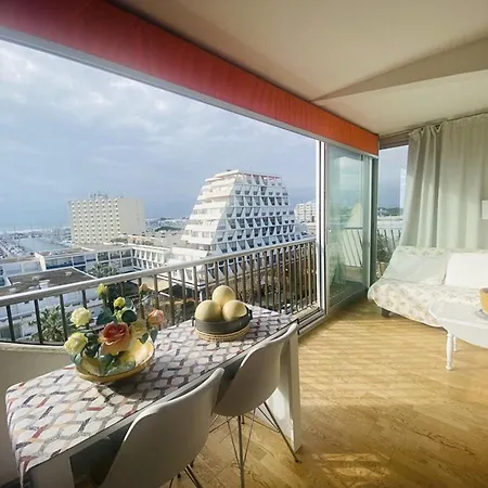 Avec Terrasse, Panoramique - 5 Pers. - Fr-1-874-72 La Grande-Motte